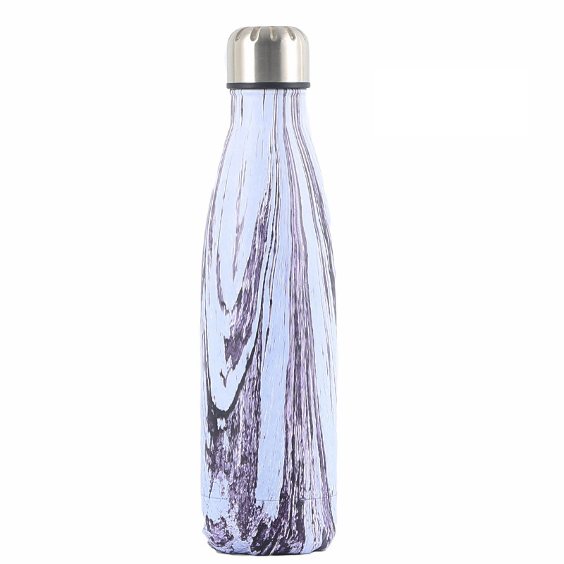 17Ounce Wood Grain Sleek Insulated Water Bottles 8