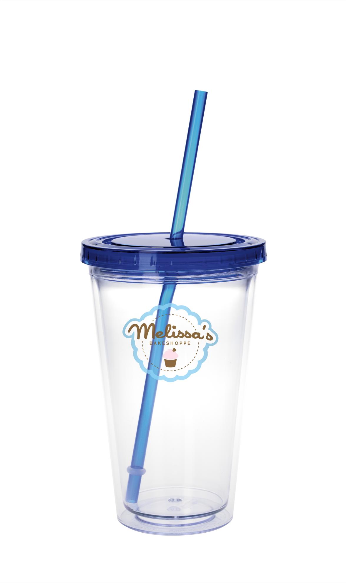 Good Value™ Clear Tumbler with Colored Lid - 18 oz. 2