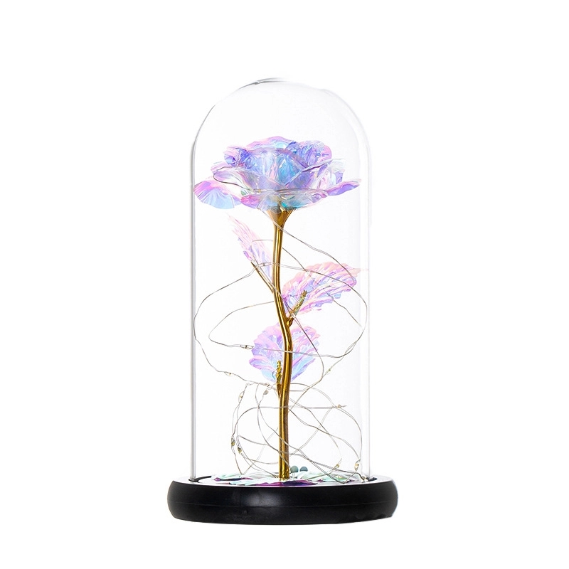 Colorful Artificial Rose Gift W/ Led String Lights 15