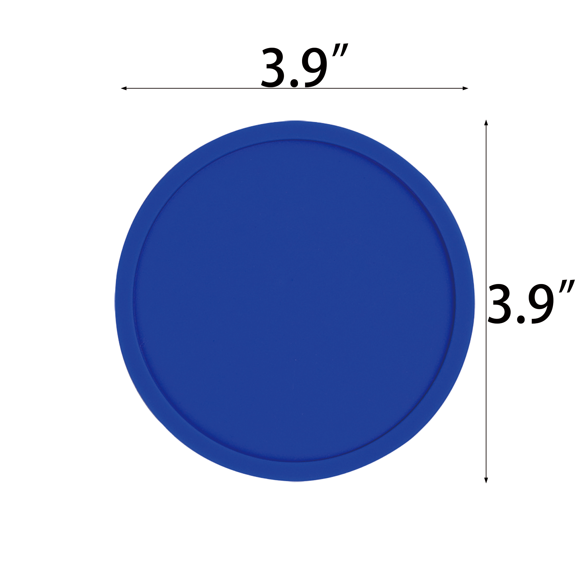 3.9" Custom Round Silicone Coaster 3