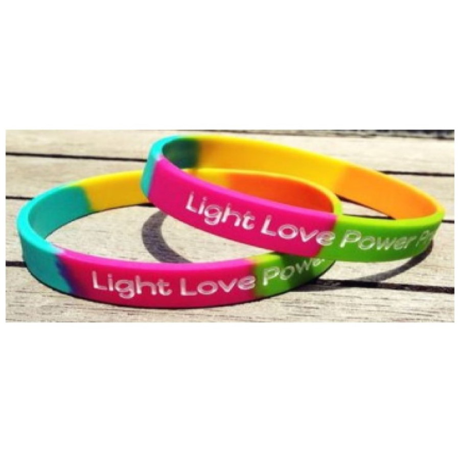 Segmented Silicone Wristband - 1/4" band