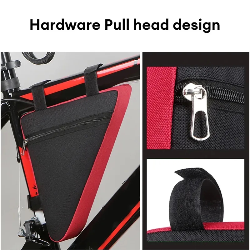 Triangle Bicycle Frame Bag with Bottle Holder 4