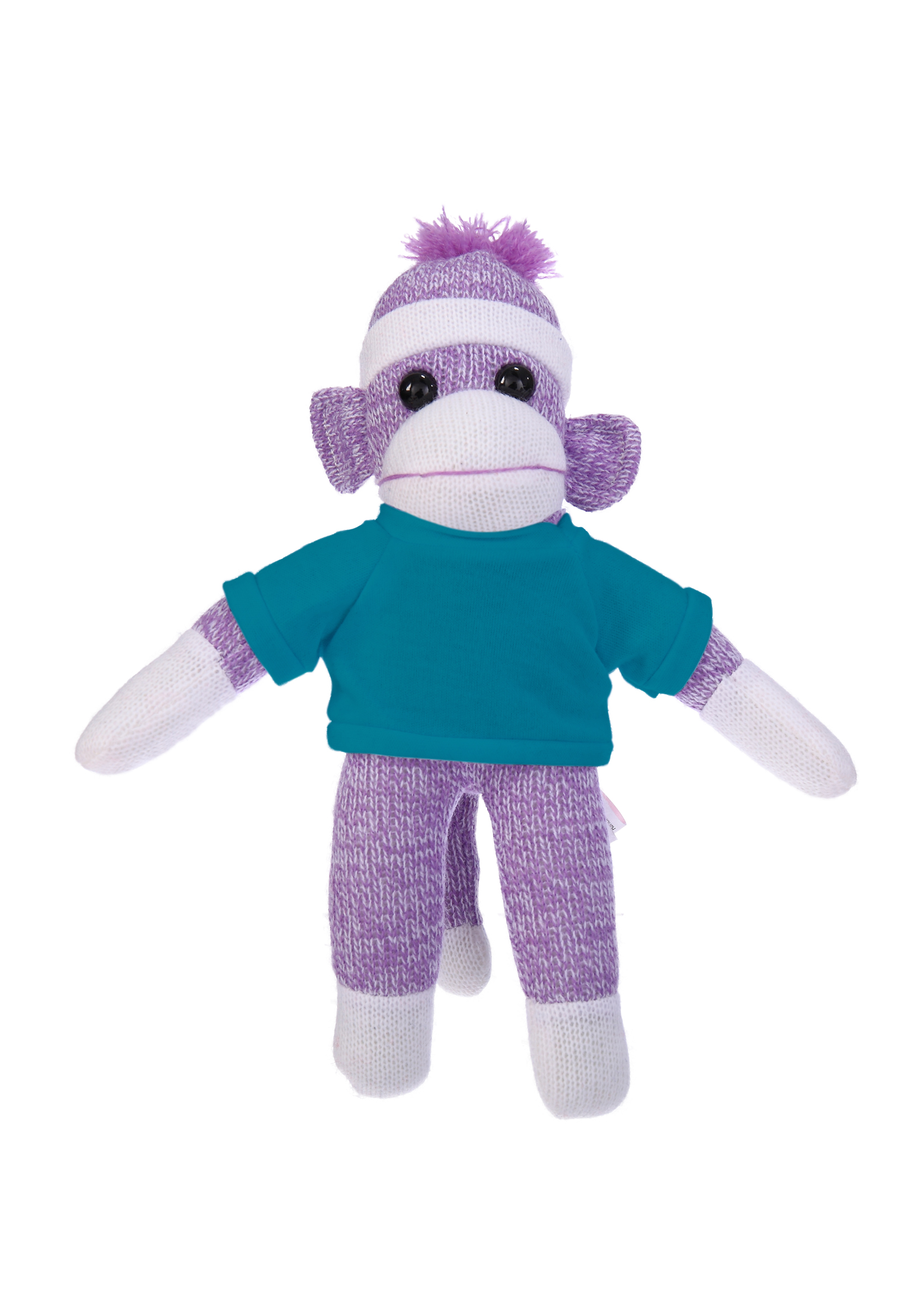 Plush Purple Sock Monkey with Tee 6
