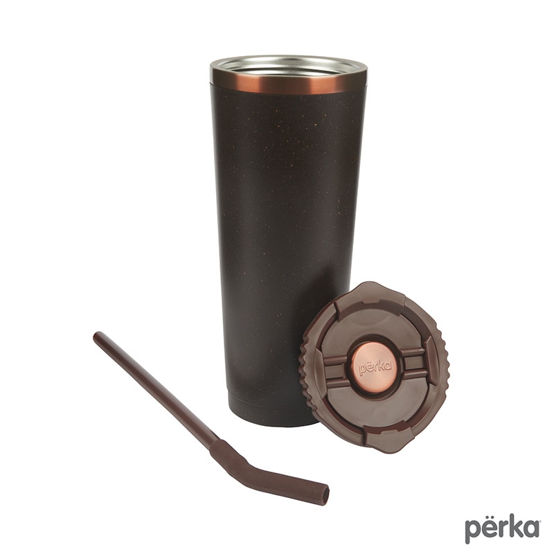 Perka® Barbarossa 24 oz. Recycled Steel and Coffee Grounds Tumbler 24