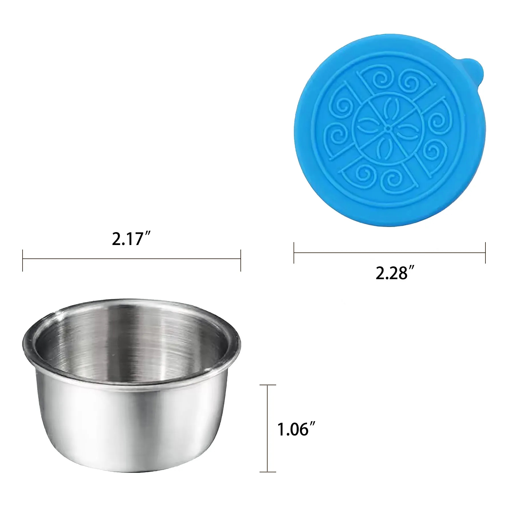 1.7 Oz Small Condiment Containers with Silicone Lids 2