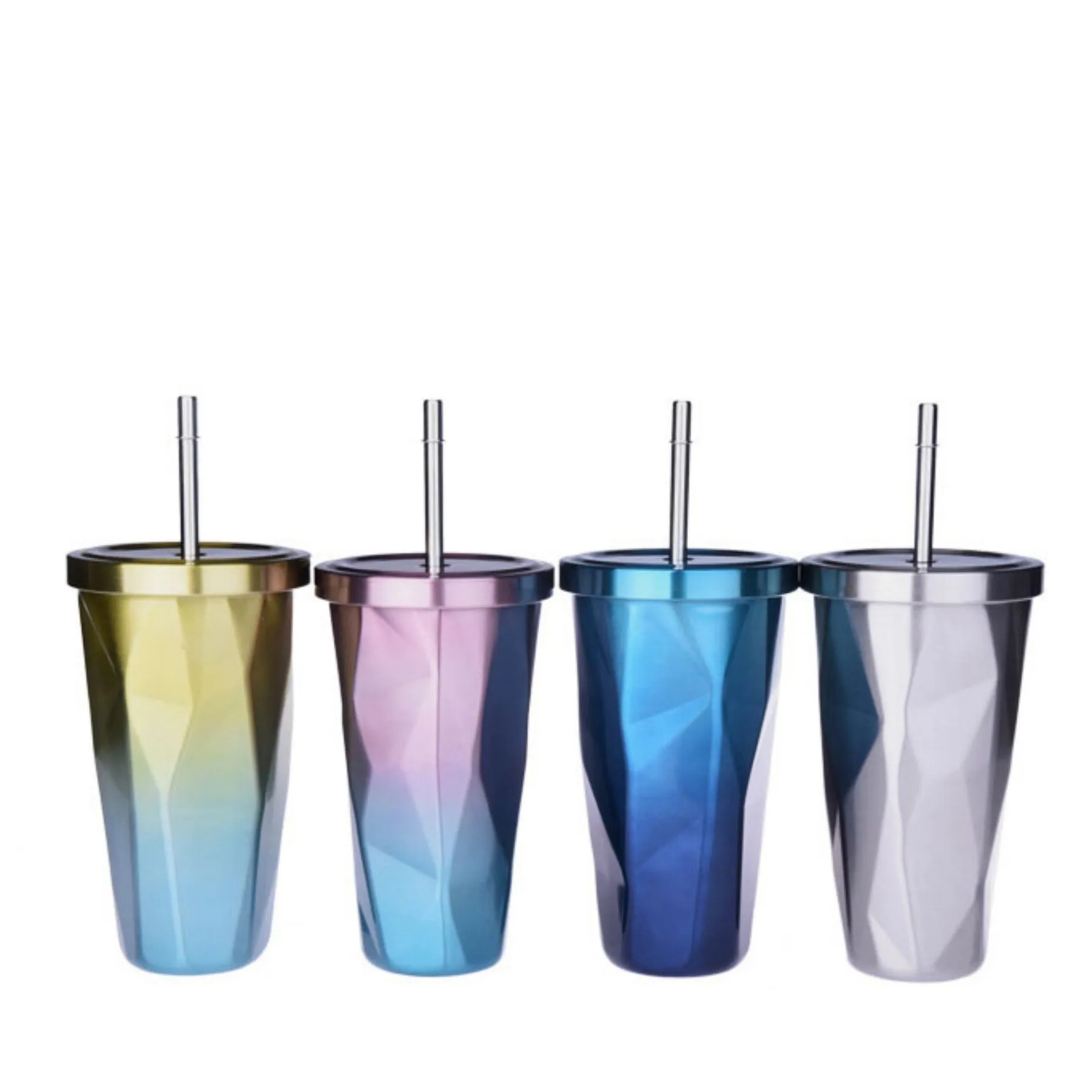 18oz Gradient Diamond-shaped Cup 10