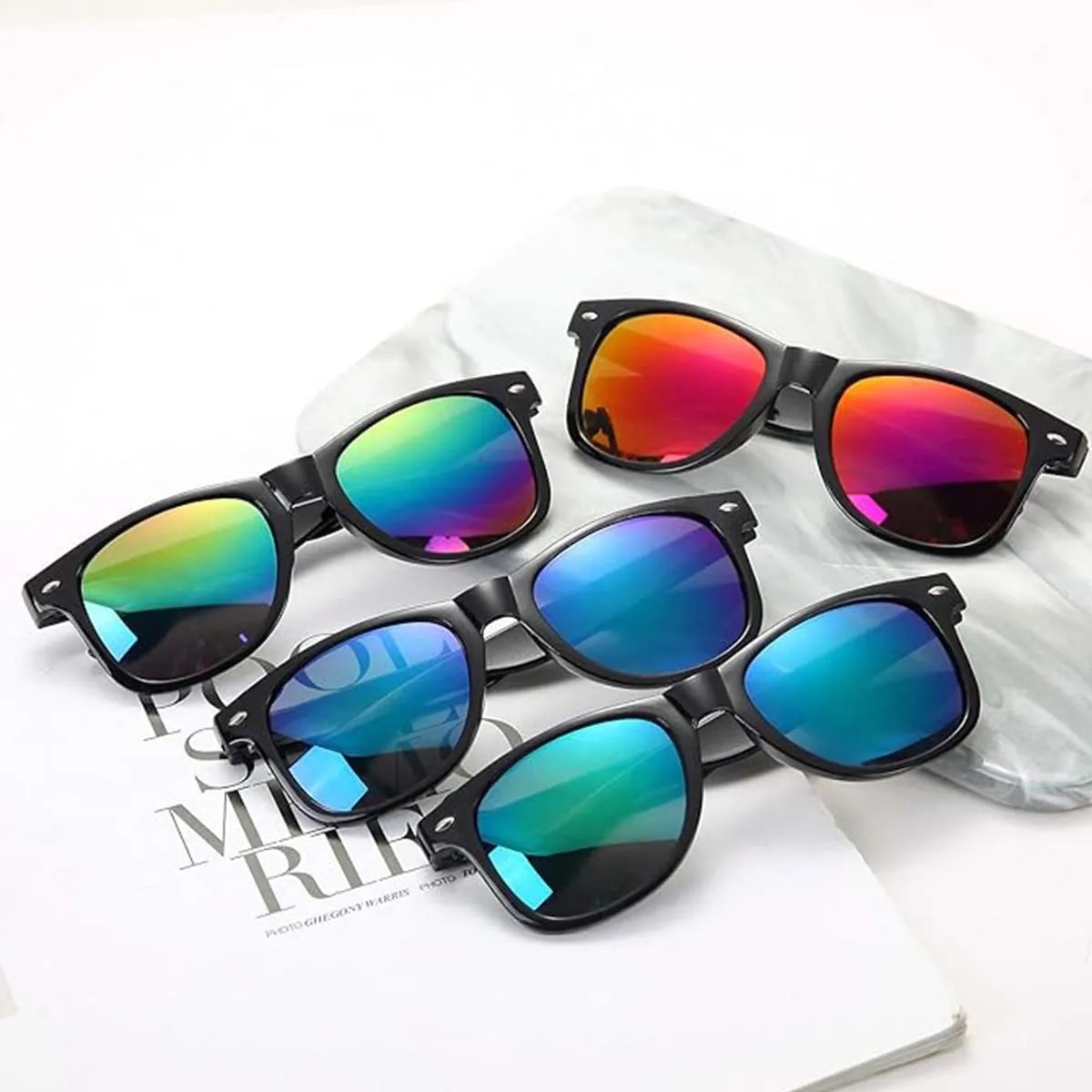 Retro Classic Sunglasses Unisex Polarized Color Mirror Lens 2
