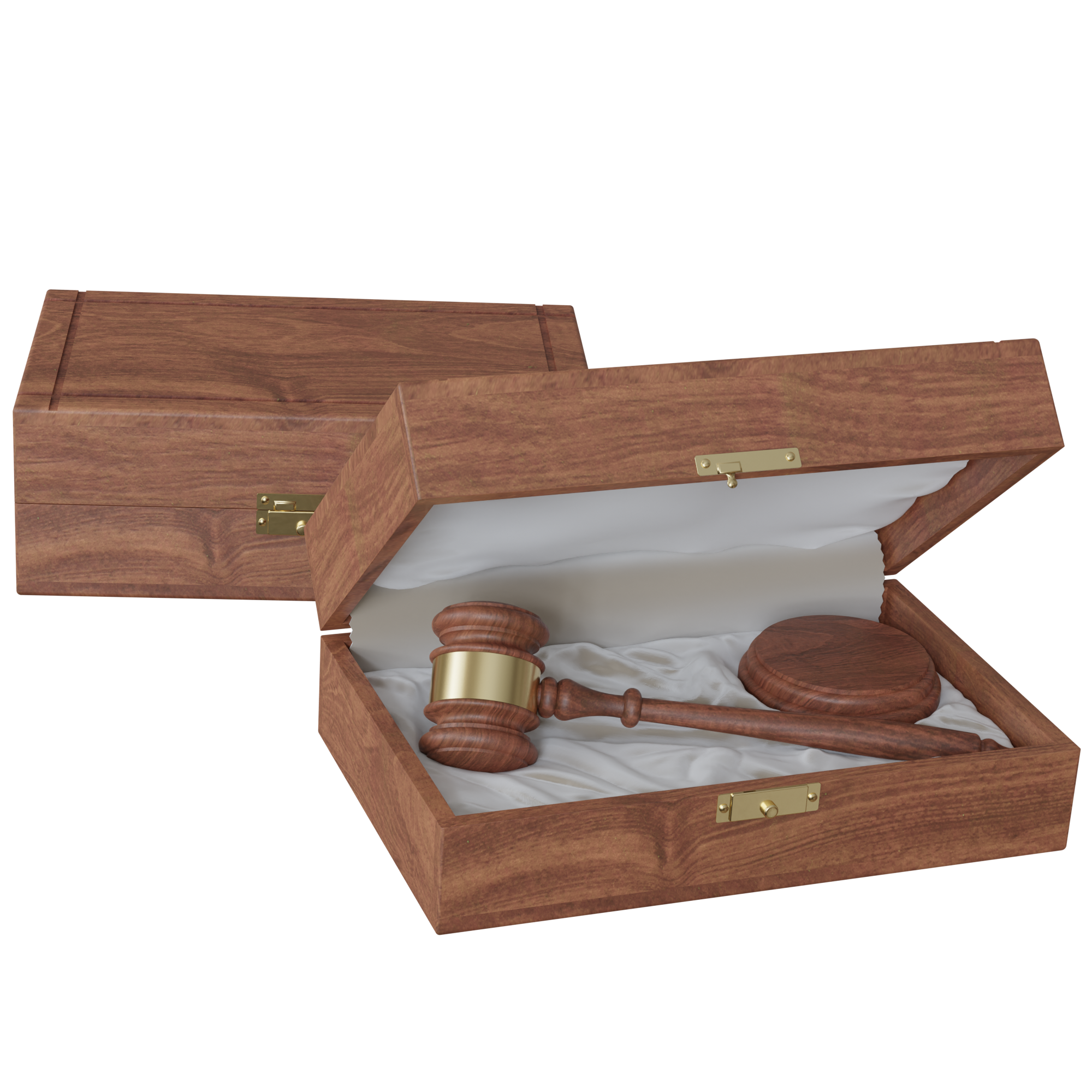 The Royal 11" American Walnut Gavel Presentation Set 2