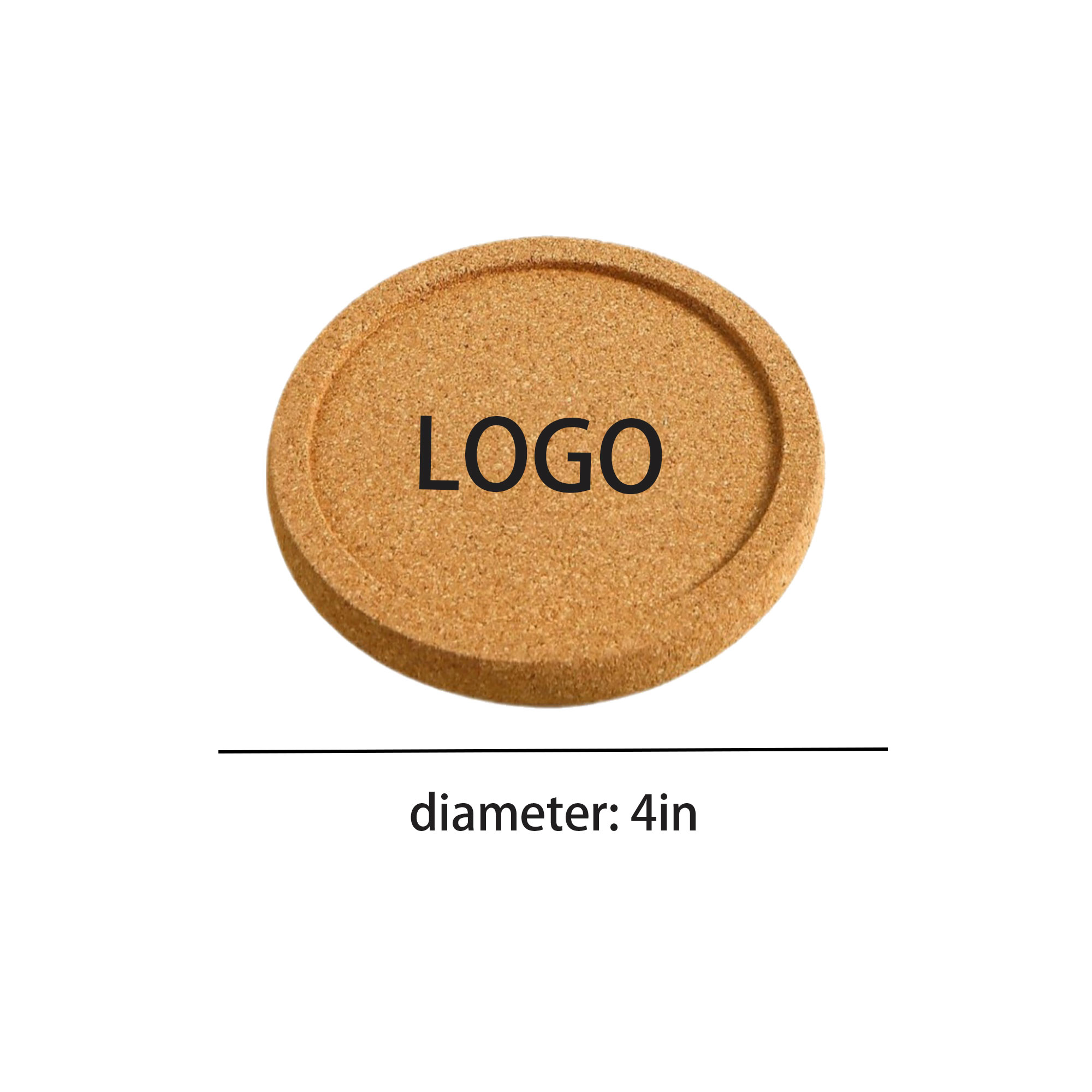 Round cork coasters 2