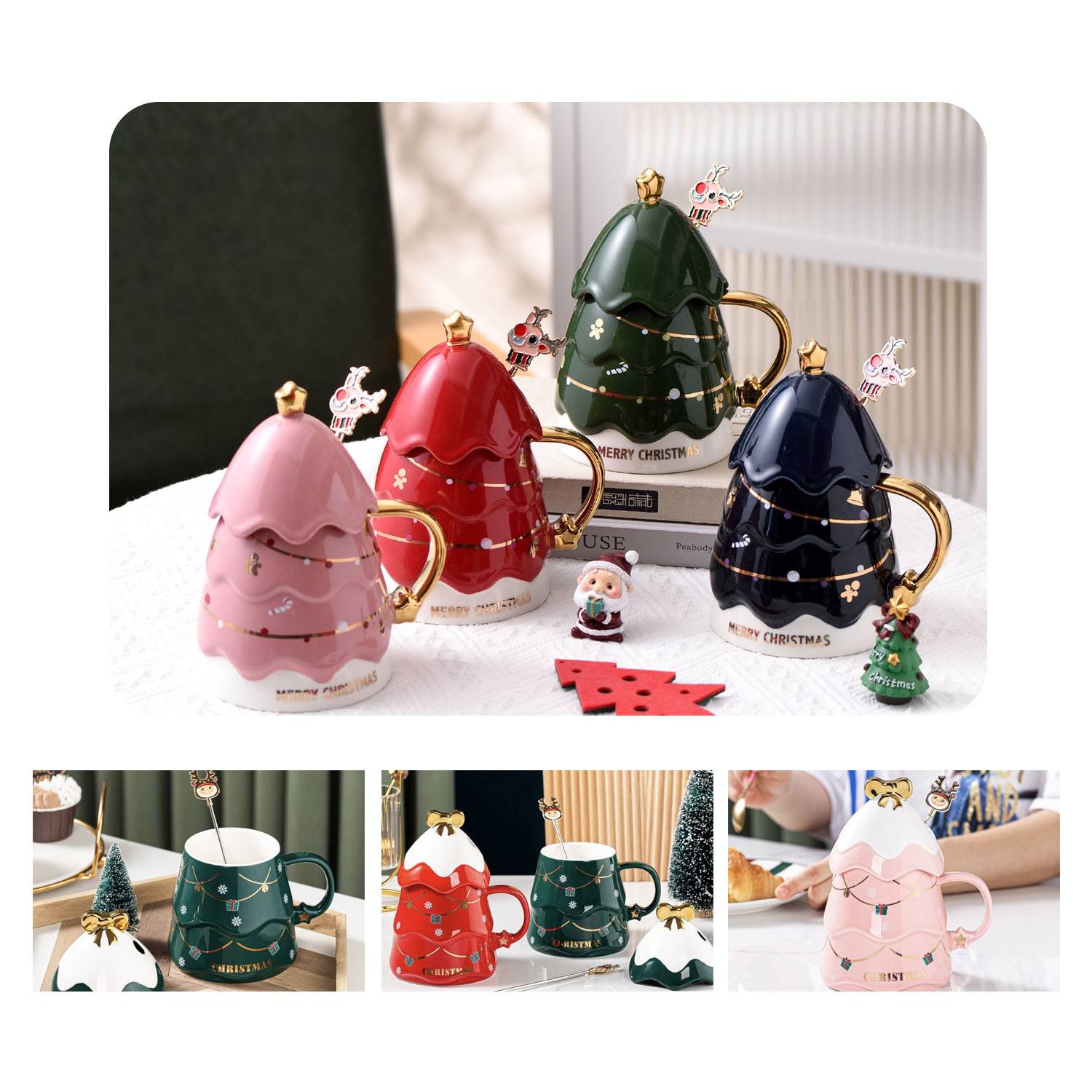 Christmas Ceramic Mug Creative Gift Coffee Cup 4