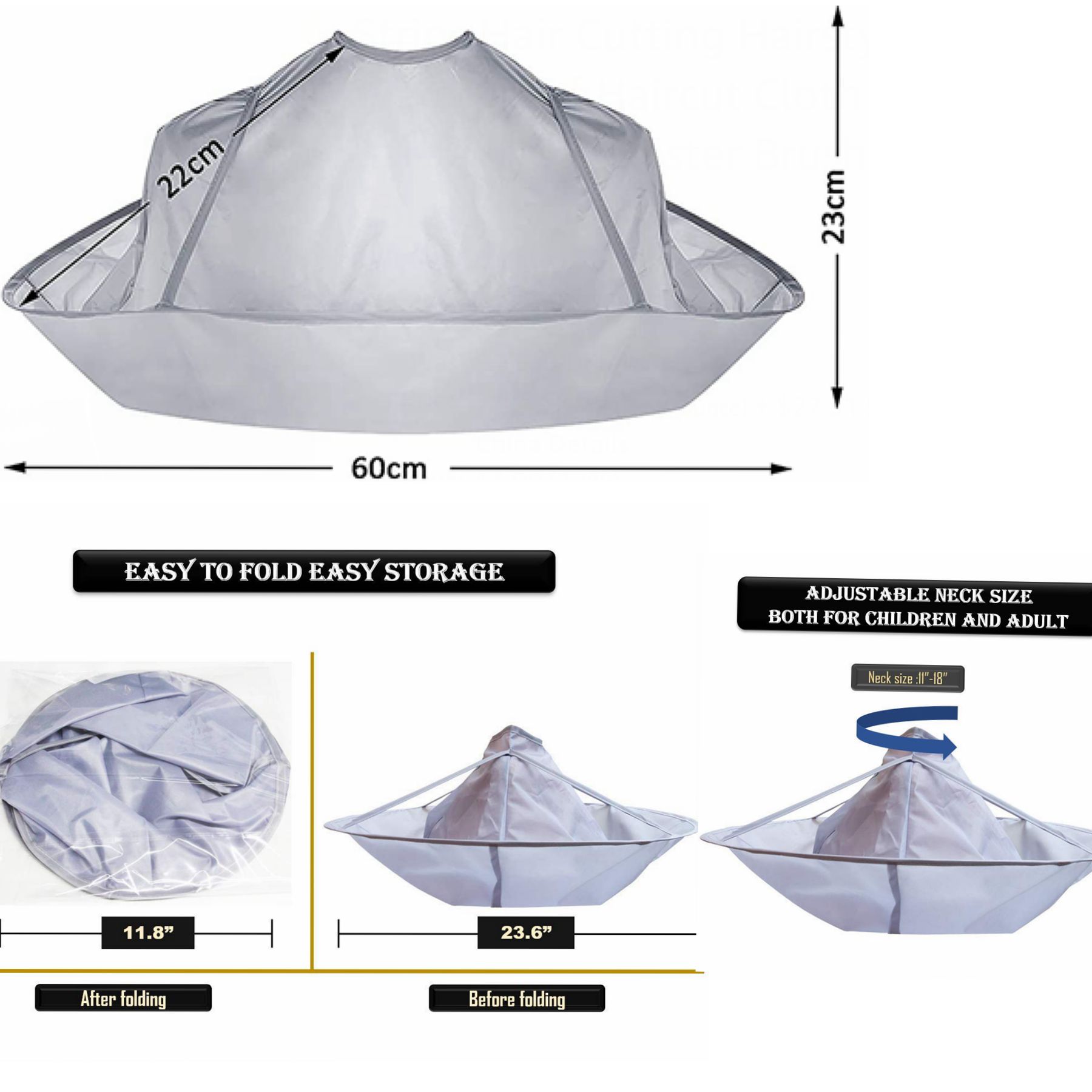 Hair Cutting Cloak Umbrella Cape Salon Barber 2