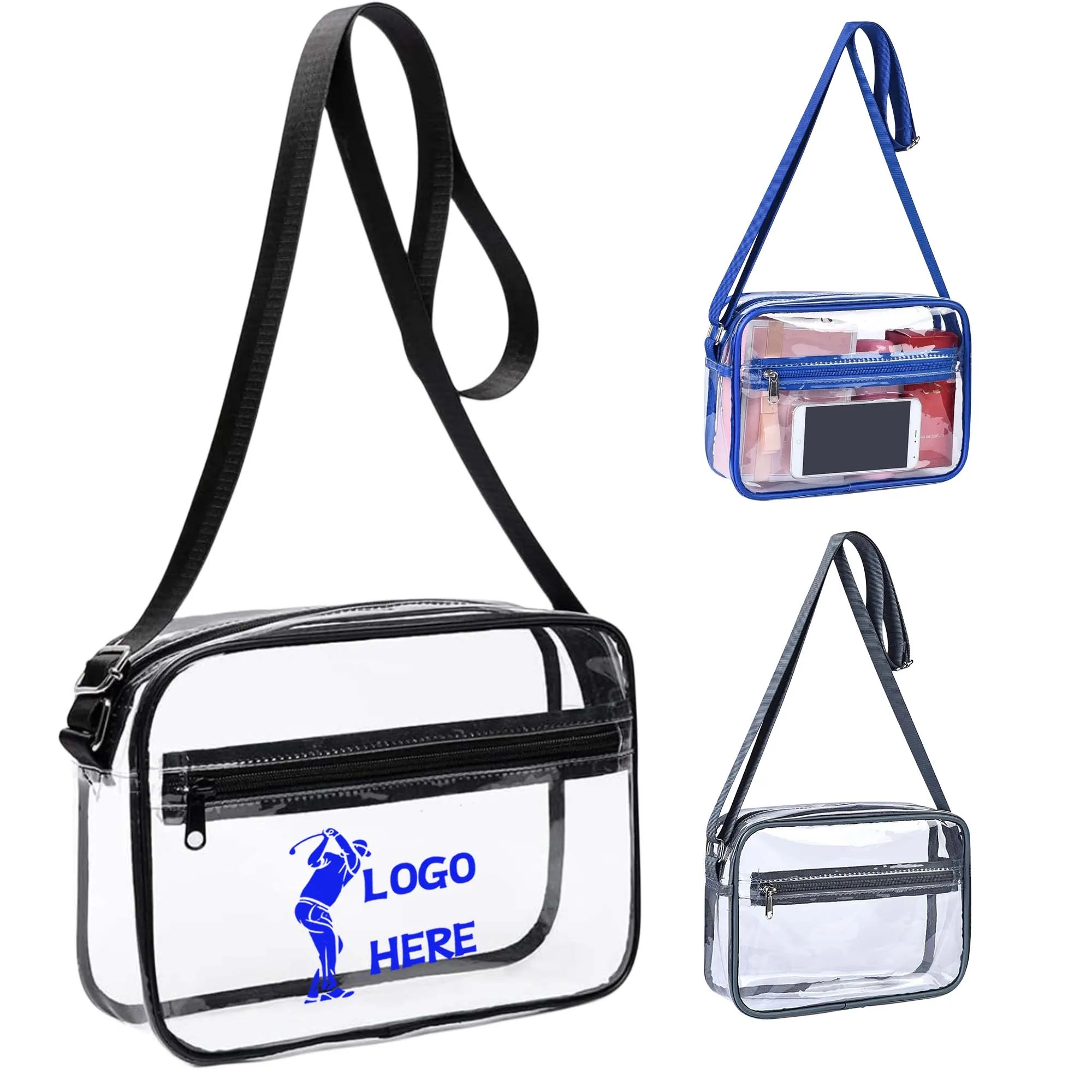 MOQ50 Clear PVC Sling Bag 5