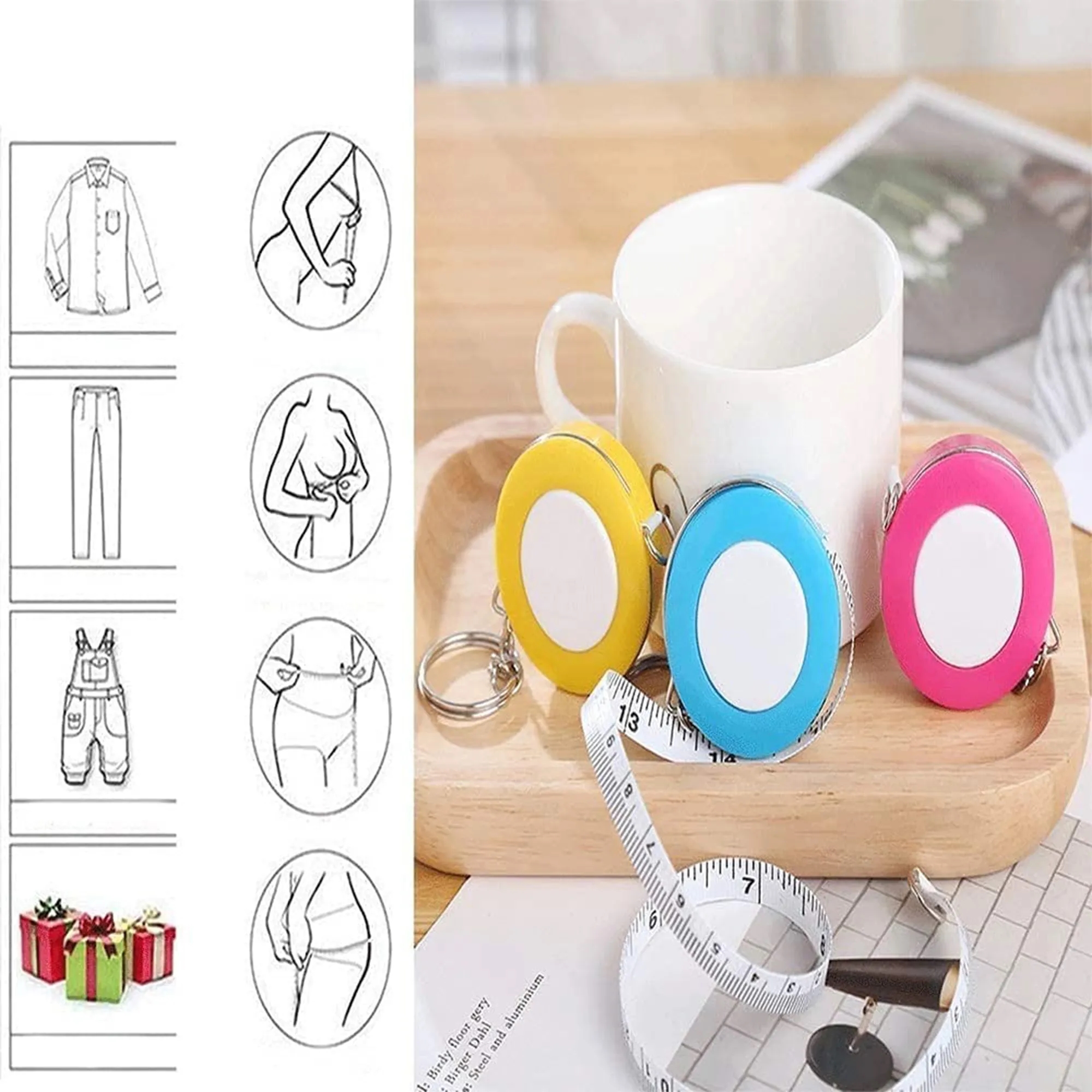 Durable Round Plastic Measuring Tape 8