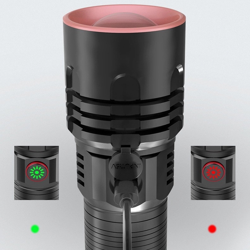 Custom Rechargeable Zoomable Flashlights 6