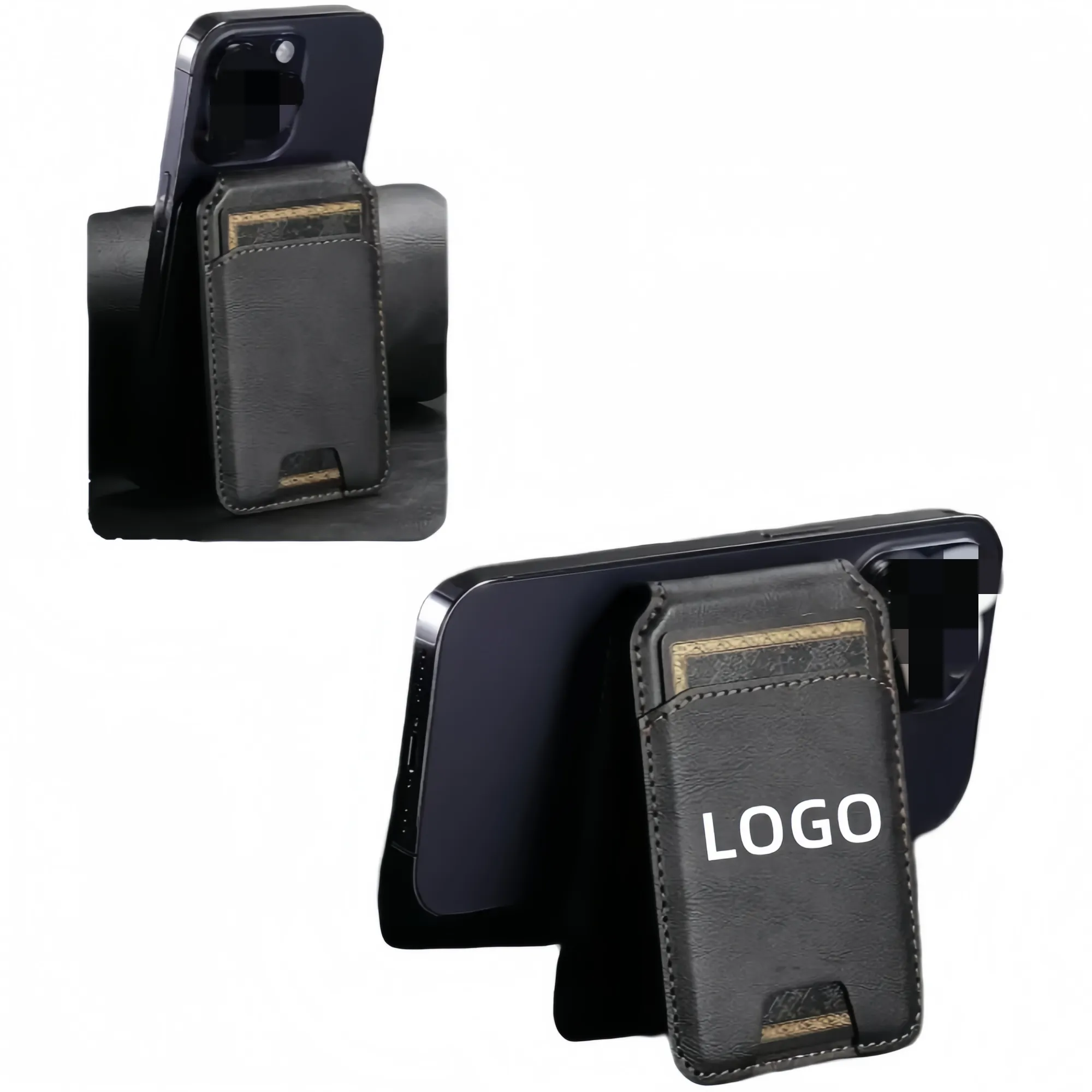 Mobile Phone Magnetic Card Holder 2-in-1 3