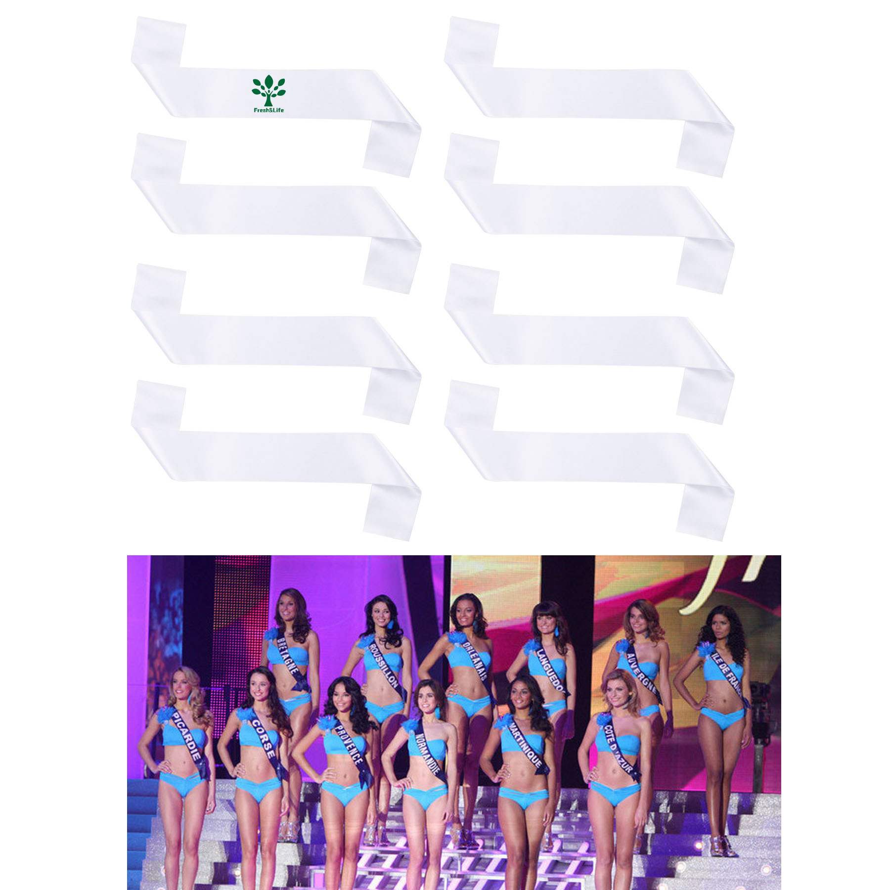 Customizable Sashes for Homecoming, Pageants, Parties, Parades