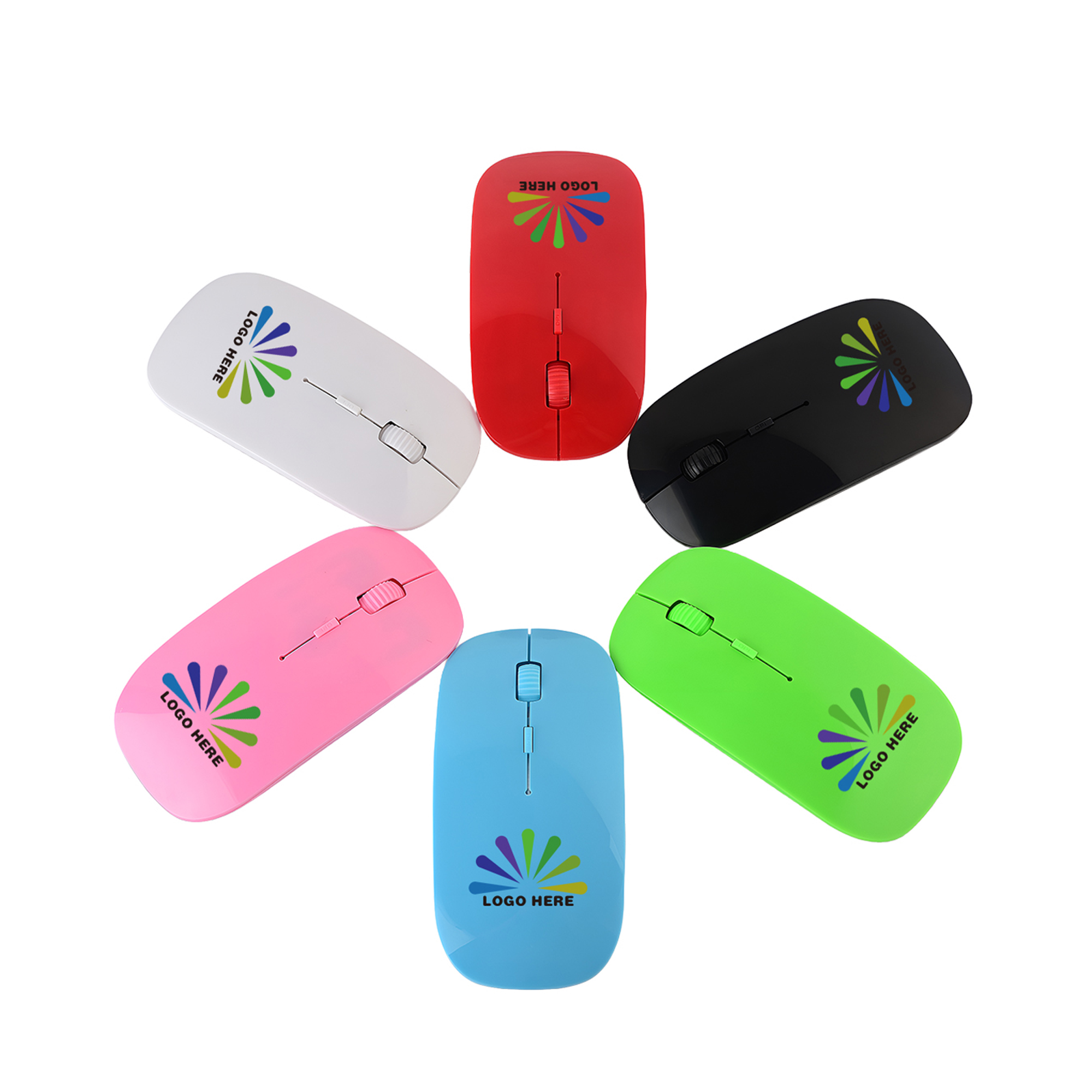 MOQ50 Custom Silent Wireless Mouse For Promotions 1