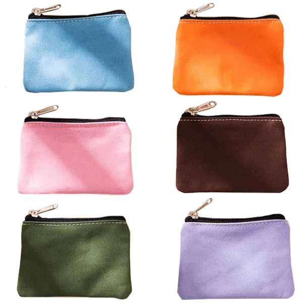 Cotton Canvas Coin Pouch Storage Bag 10