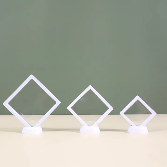 3D Floating Frame Shadow Jewelry Box Display Case 4