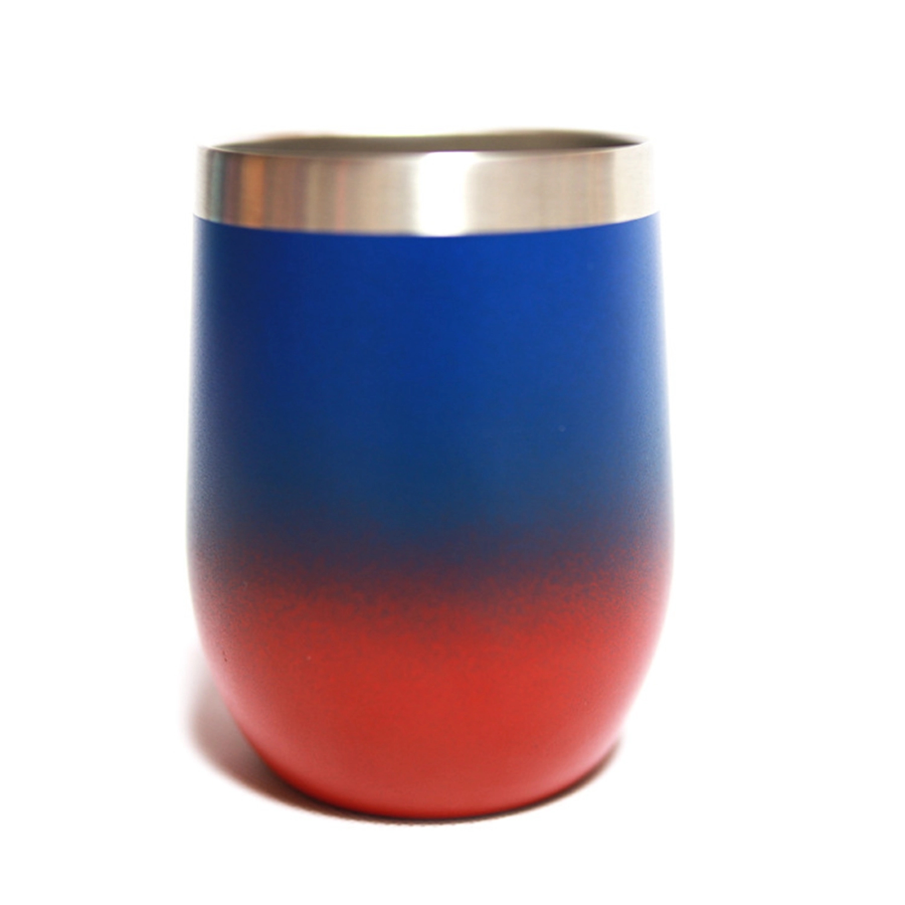 12oz Gradient Color Wine Tumbler with Lid 7