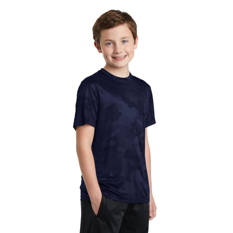 Sport-Tek Youth CamoHex Tee. 9