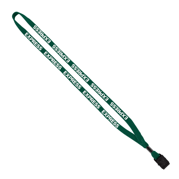 1/2" Cotton Lanyard with Metal Crimp & Split-Ring 71