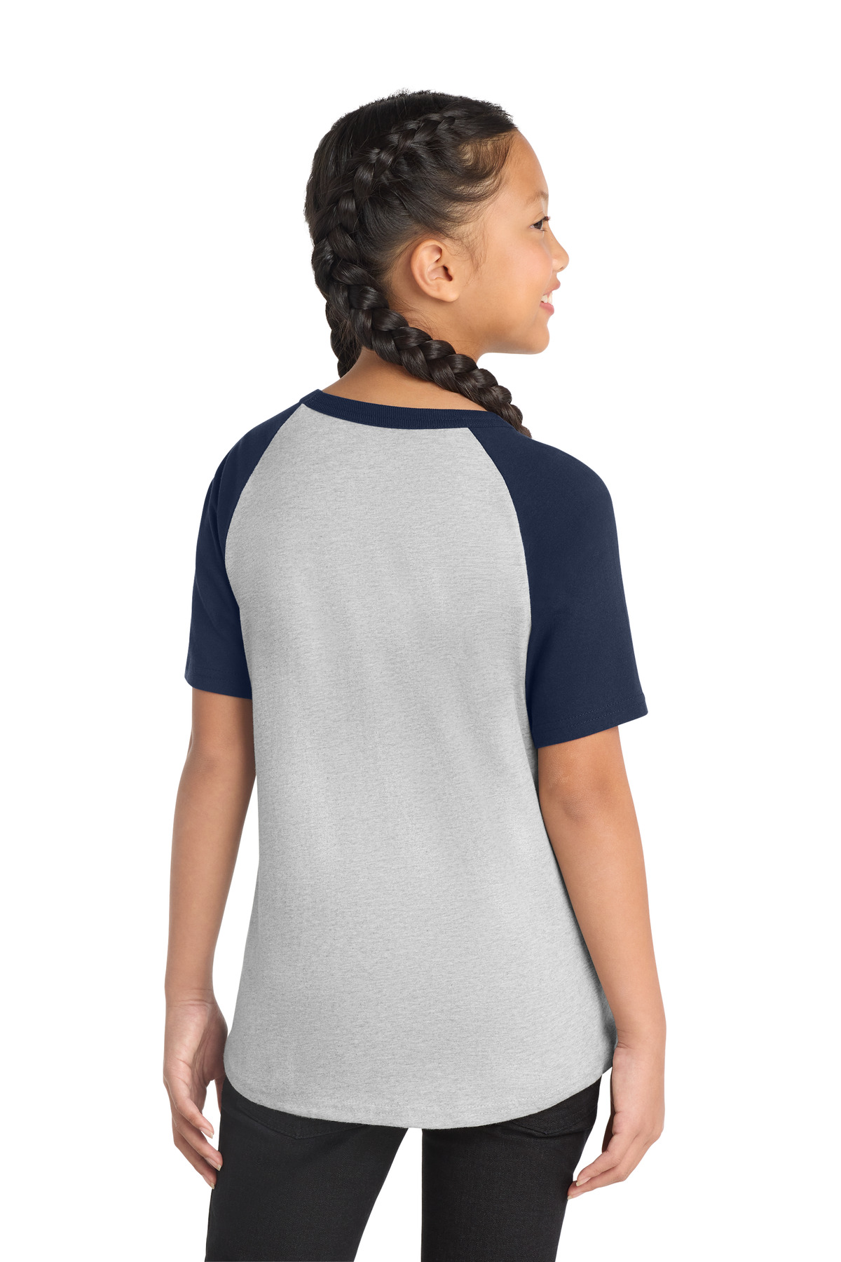 Sport-Tek Youth Short Sleeve Colorblock Raglan Jersey. YT201 22