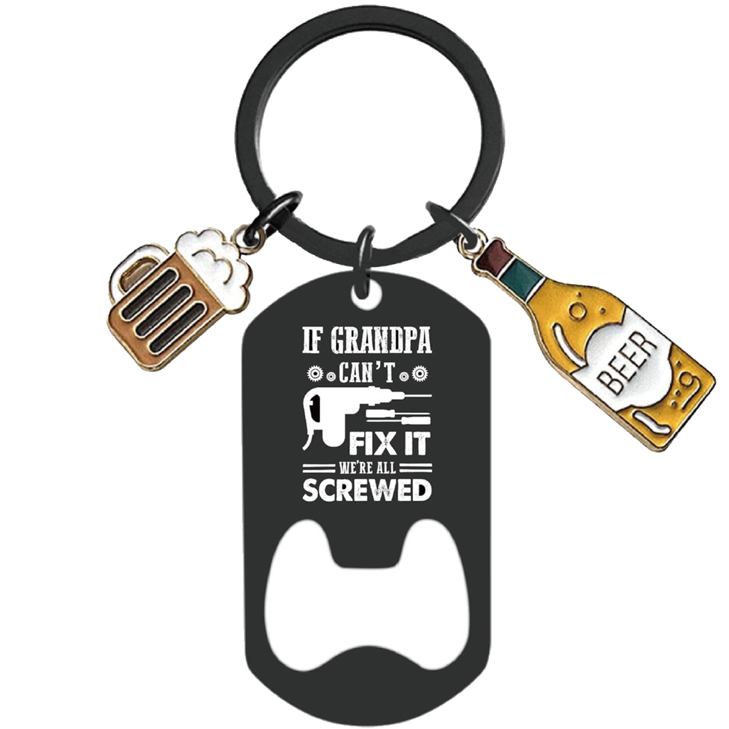 Stainless Steel Bottle Opener Keychain 3