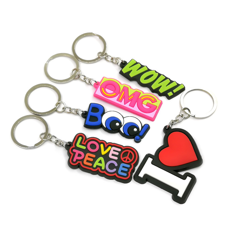 Custom Logo and Shape PVC Keychain 6