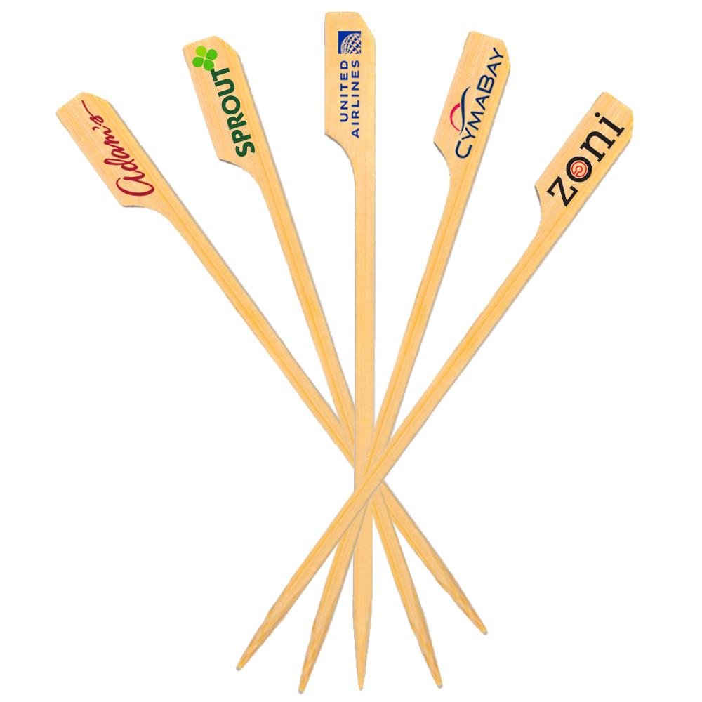 4.75 Inch Custom Toothpicks - Boat Oar Picks - Color Printing 5