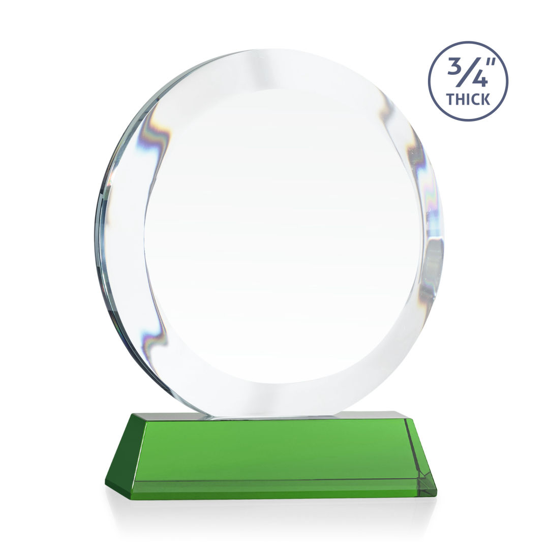 Gibralter VividPrint™ Award on Newhaven Base - Green 6