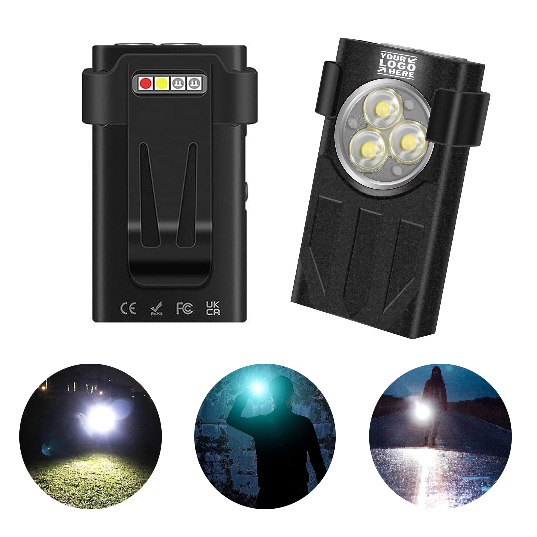 USB-C Rechargeable High Lumens 1100 Lumens Small Powerful LED Mini Flashlight EDC Keychain
