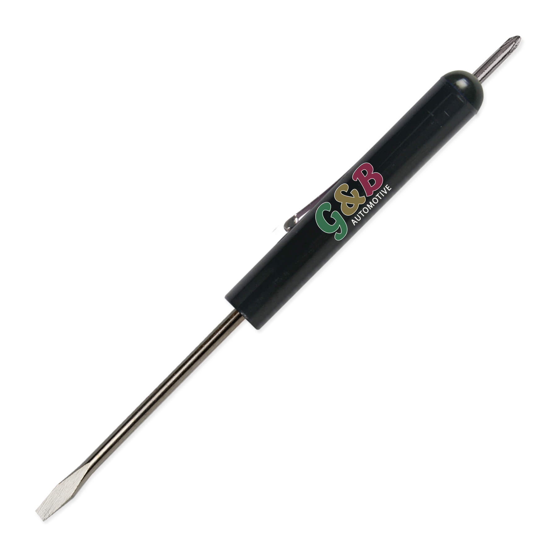 Pocket Screwdriver 1/8" Flat Tip Blade + #0 Phillips Top 6