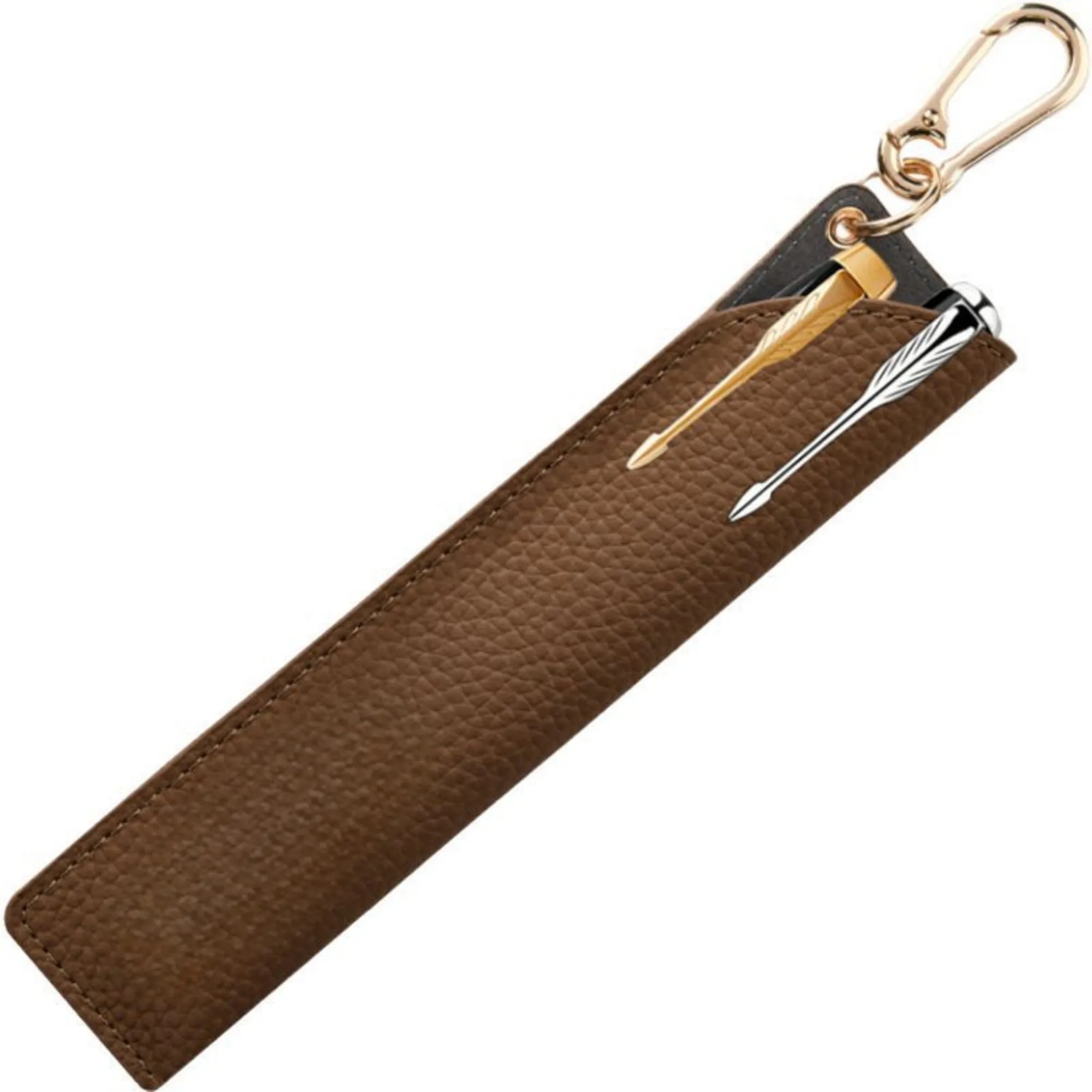 Leather Pencil Case With Keychain 8