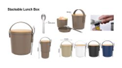 Lunch Box With Fork And Bamboo Lid 2