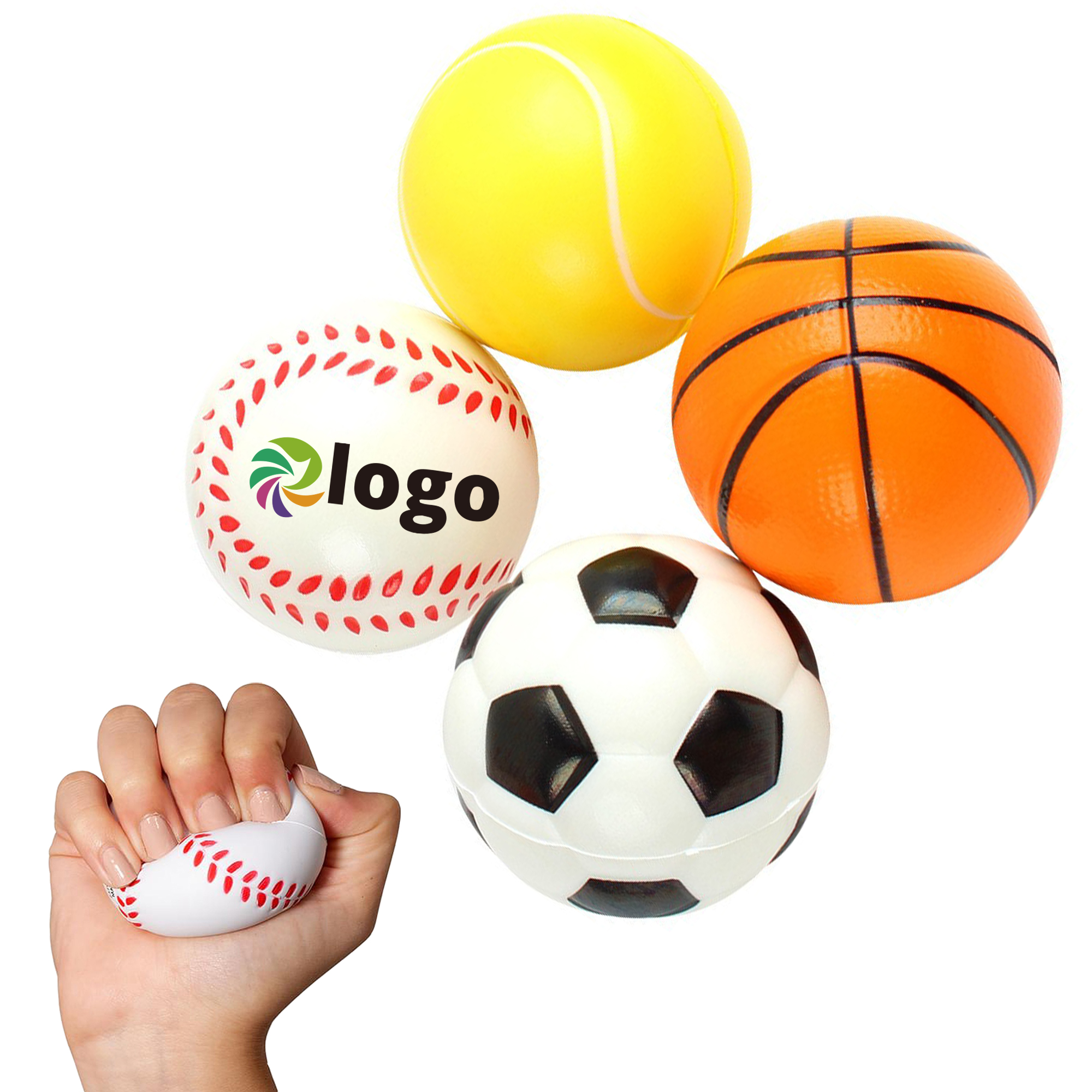PU Soccer Basketball Tennis Model Stress Ball 7