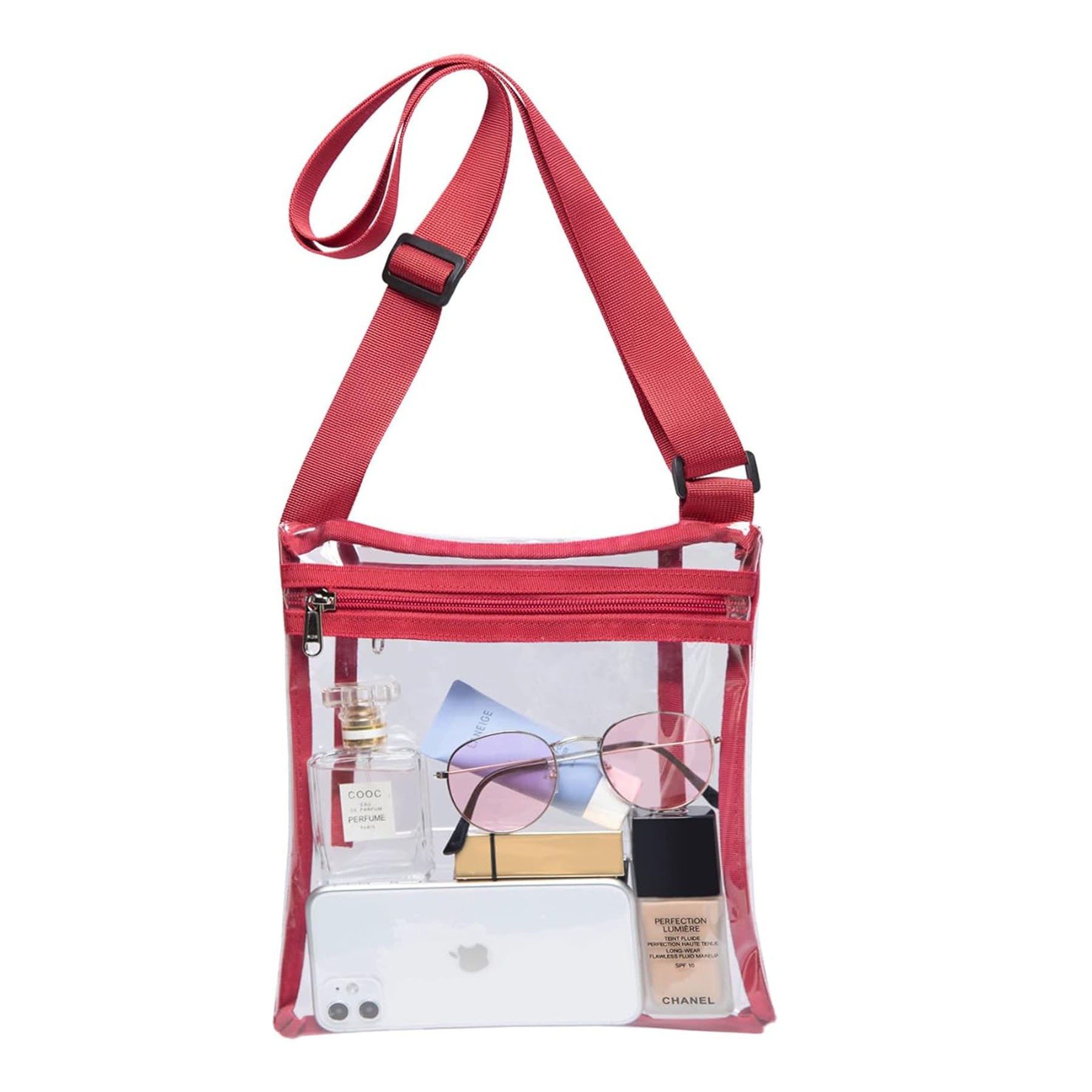 Stadium Approved Clear Crossbody Purse Bag 7