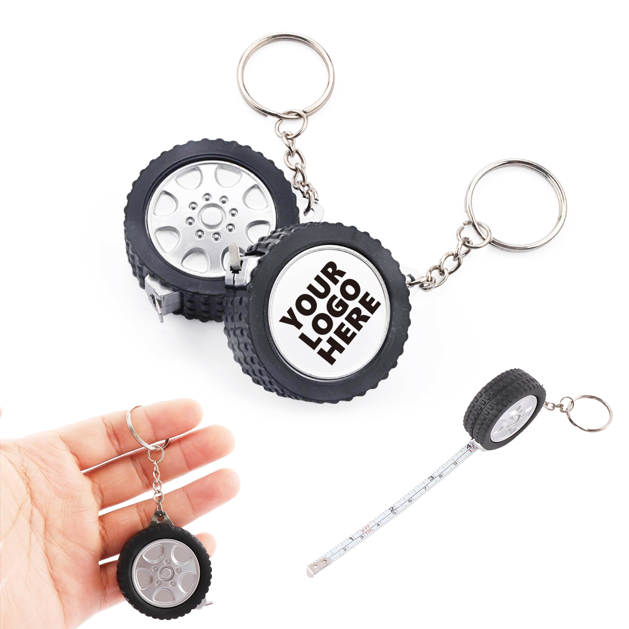 Tire Shape Tape Measure Key chain 1