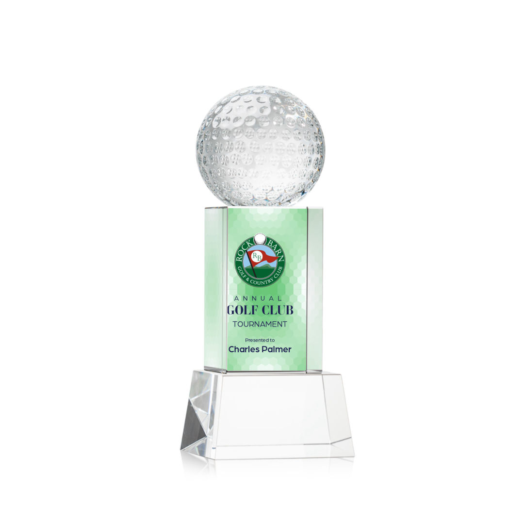 Golf Ball VividPrint™ Award on Belcroft - Clear 5