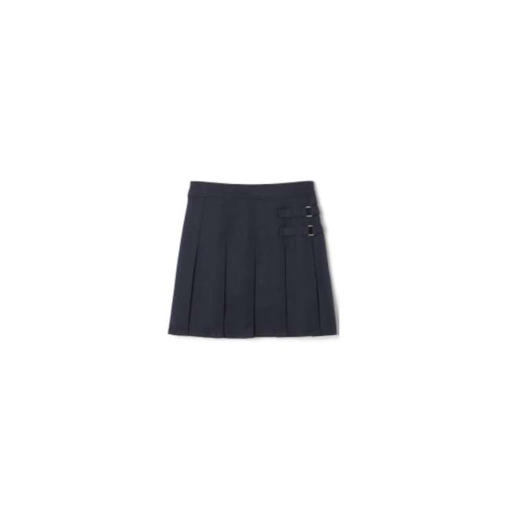 Girls' Pleated Skorts - Navy Size 4 2