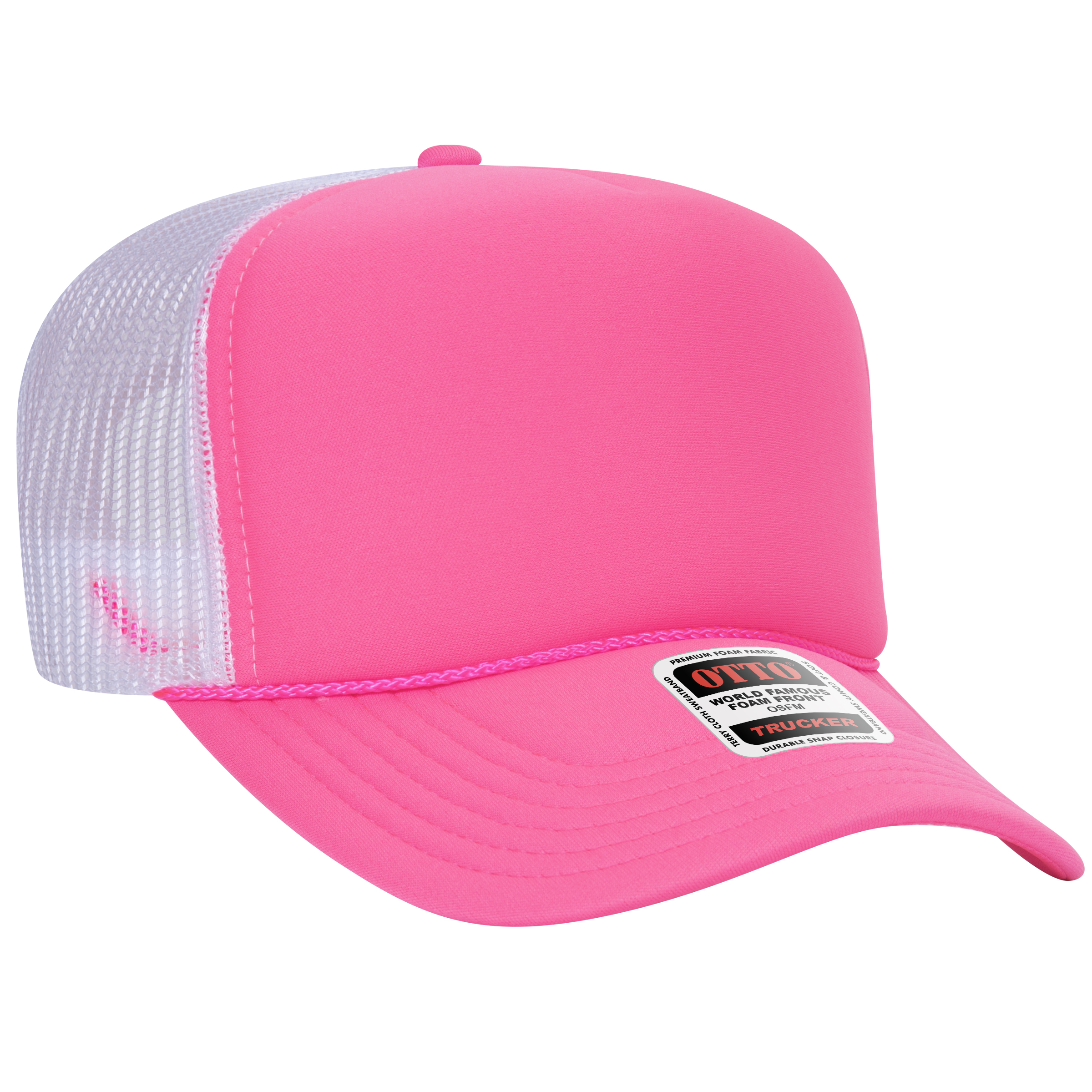 OTTO CAP® 5 Panel High Crown Mesh Back Trucker Hat 188