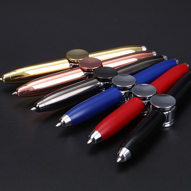 Pressure Reducing Pen Fingertip Gyroscope Rotary Lamp 1