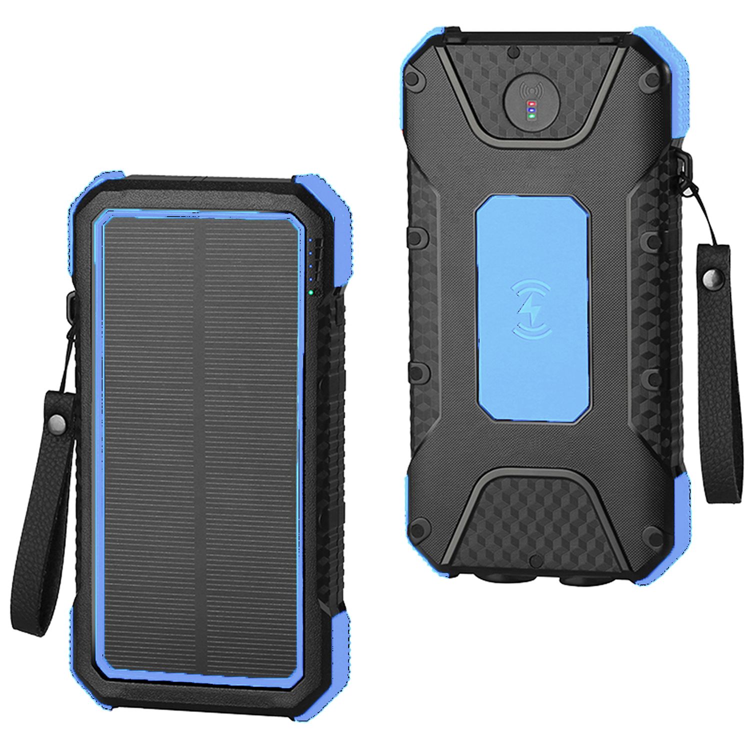 20,000 mAh Wireless Charging Solar Dual Port Water Resistant Power Bank 6