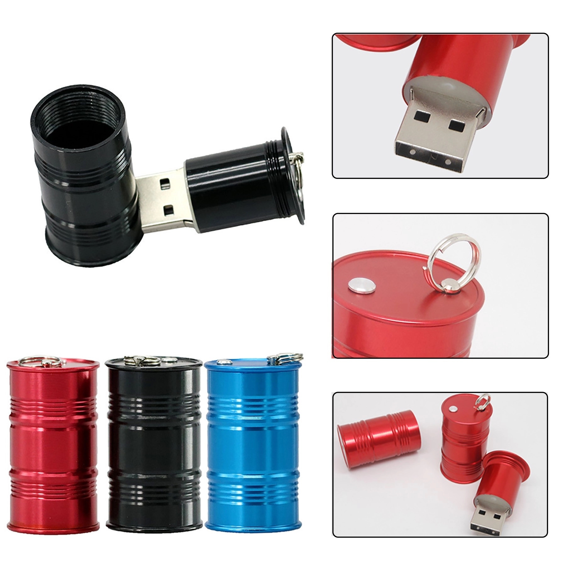 Mini Metal Barrel USB Drive 2