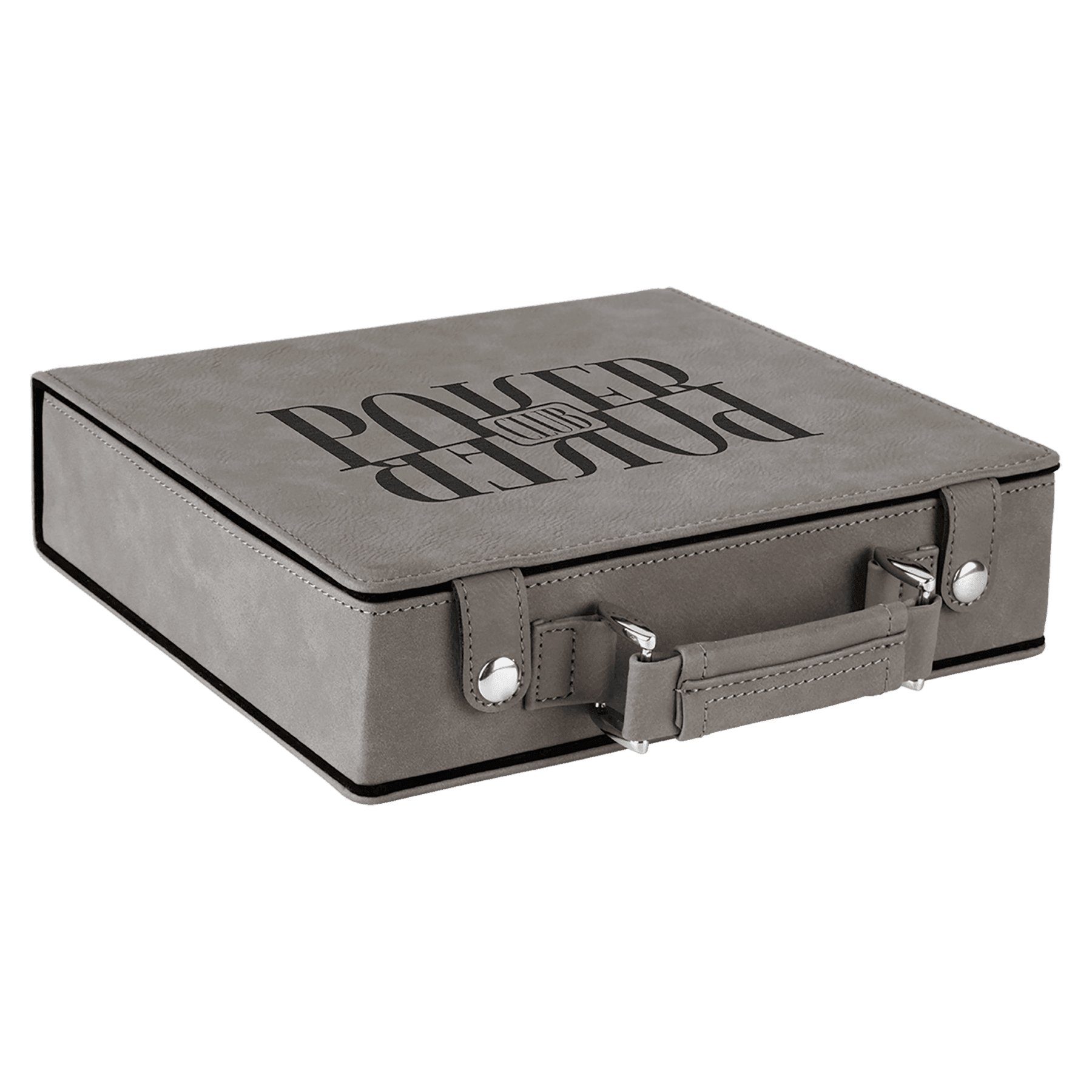 Gray Leatherette 100 Chip Poker Set 3