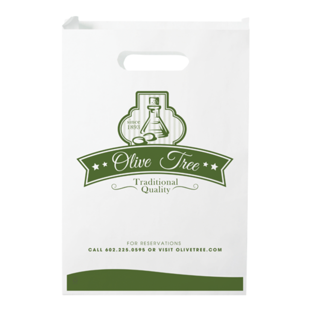 One Color 2-Sided Paper Merchant Bag (9" x 13" x 2.5") 3