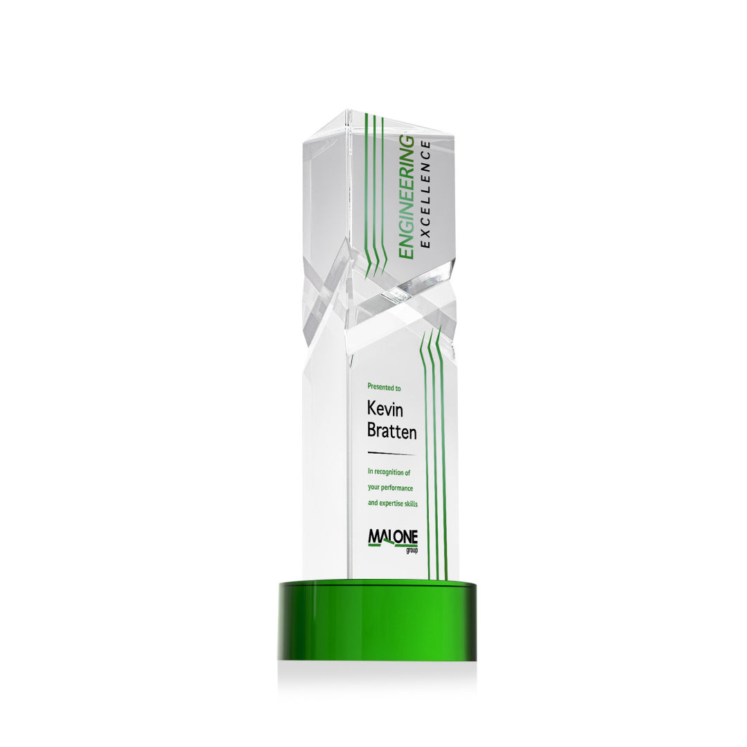 Oakham VividPrint™ Award on Stanrich Base - Green 18