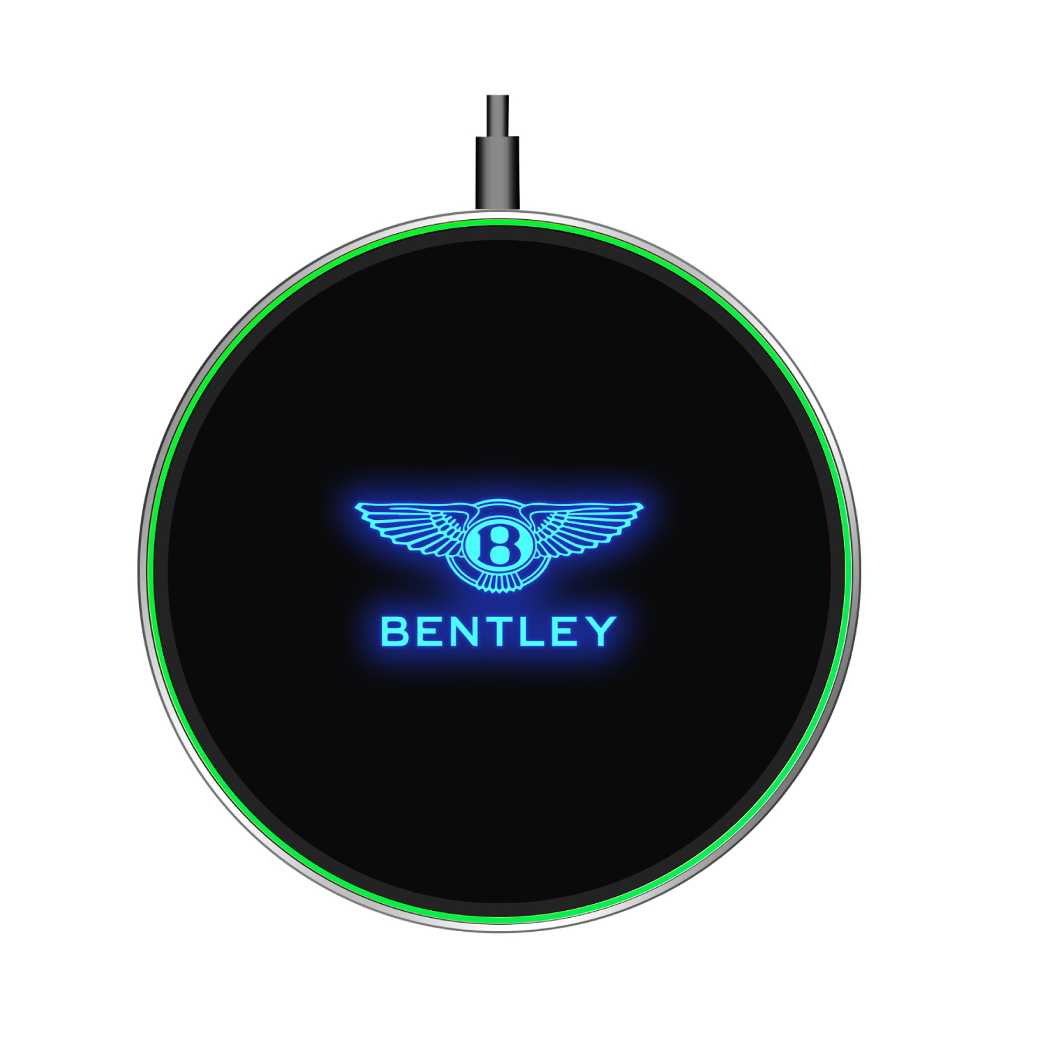Ultra Slim Light Up Logo Wireless Charger Pad, 15W 2