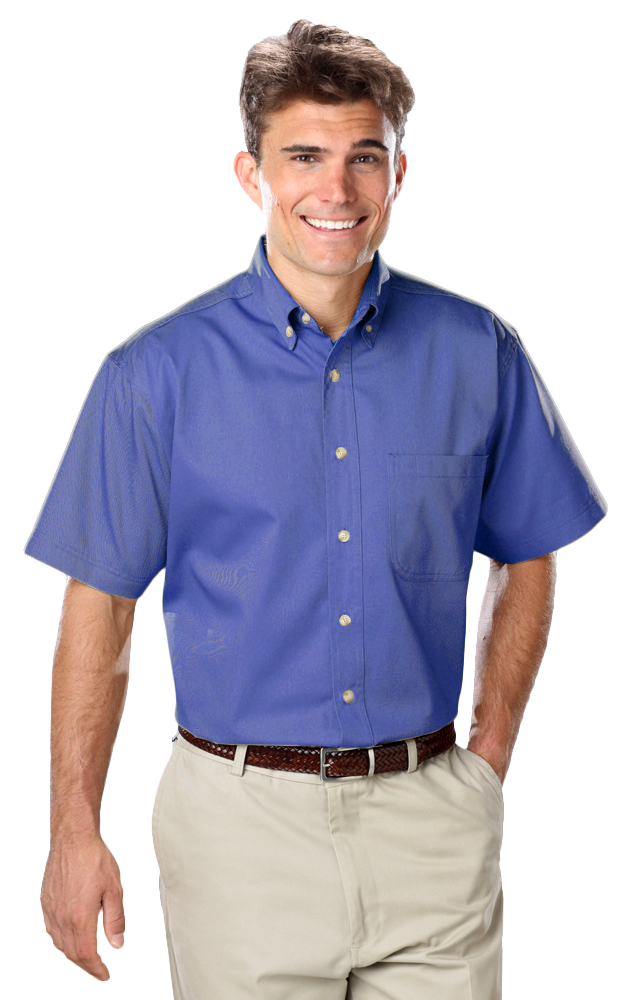Men's S/S 100% Cotton Twill Shirt 2