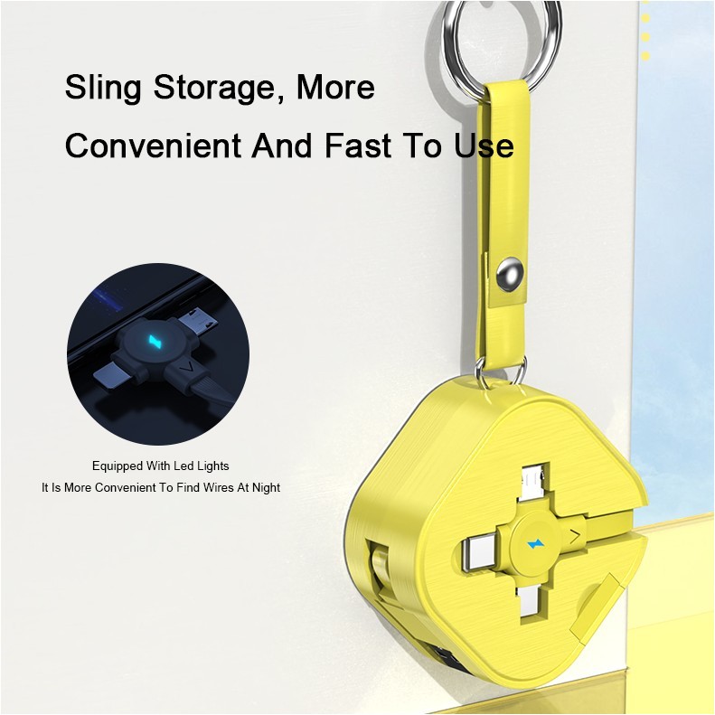 3-in-1 Retractable Multifunctional Fast Charging Cable with Stand 2